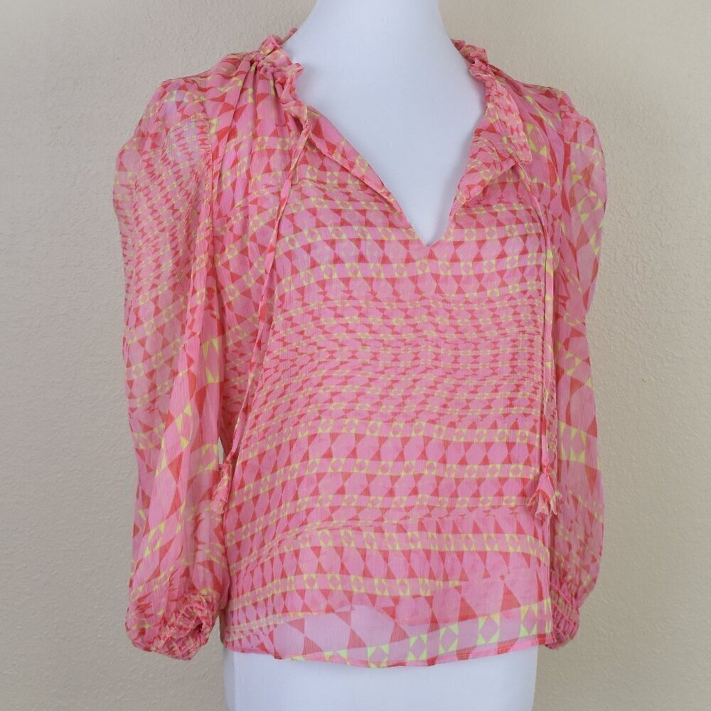 MISA Los Angeles Printed Geometric Top S - Picture 4 of 7